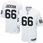 Nike Men & Women & Youth Raiders #66 Jackson White Team Color Game Jersey,baseball caps,new era cap wholesale,wholesale hats